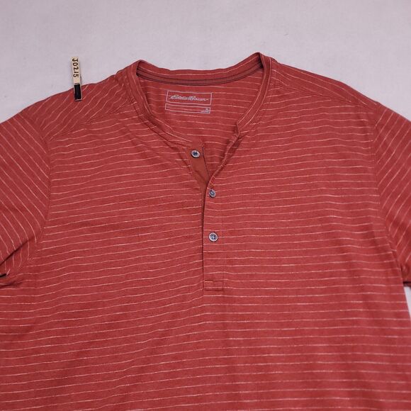 Eddie Bauer Casual Short Sleeve Pullover T Shirt Mens Size Extra Large XL Orange - Picture 1 of 10